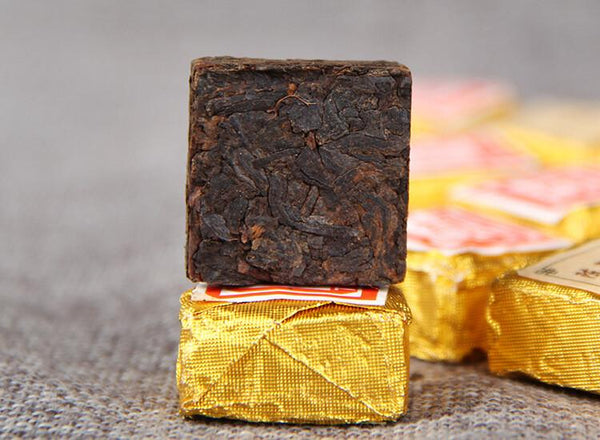 CIFbuy Yunnan 'Jia' Word Mini Tea Brick Shu Pu Er Pu-erh Ripe Tea Aged Puerh Brick 250g