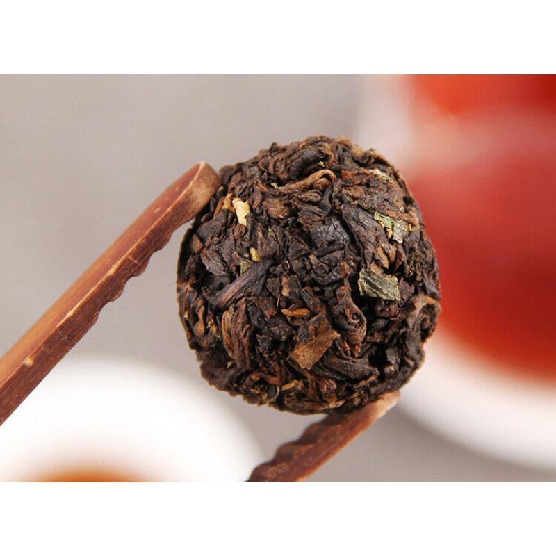 CIFbuy Glutinous Rice Fragrance Puerh Ripe Tea Dragon Pearl 500g Puerh Tea Tuocha