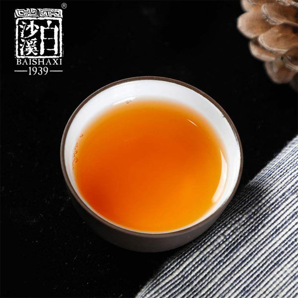 CIFbuy Top Anhua Baishaxi High Quality Golden Flower Fu Cha 1953 Dark Tea Brick 338g