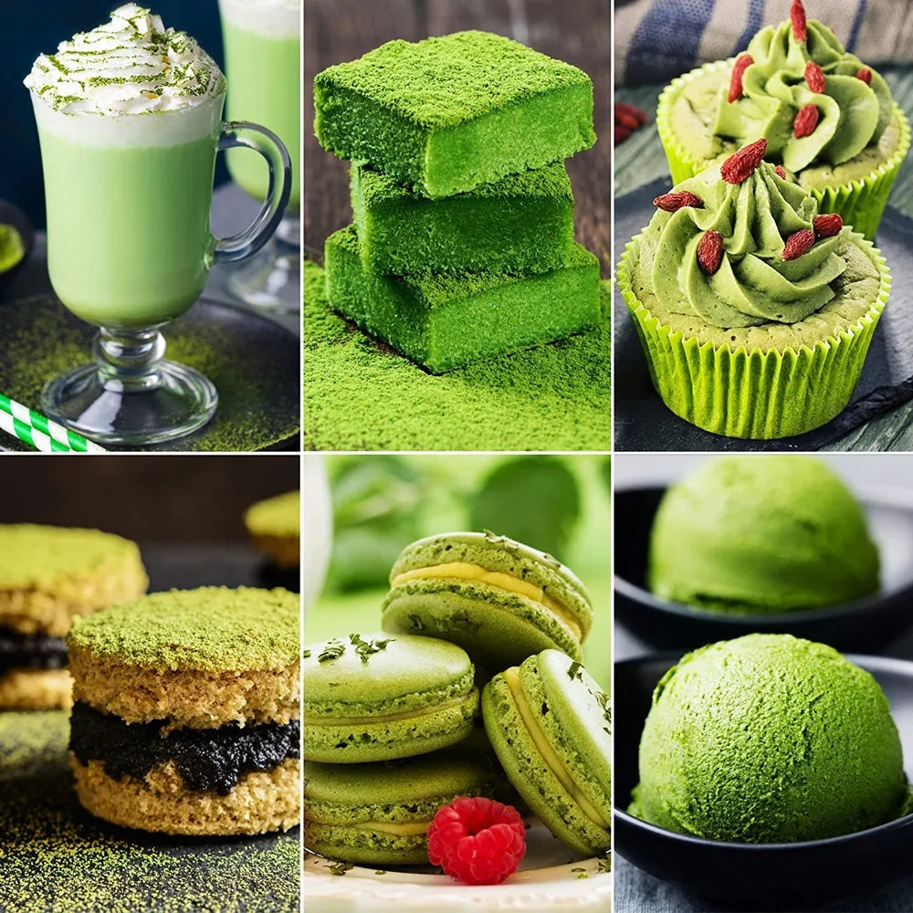 Matcha Green Tea Powder Organic Japanese Ceremonial Grade Antioxidants Energy Boost slimming diet drink for loss weight matcha powder for baking