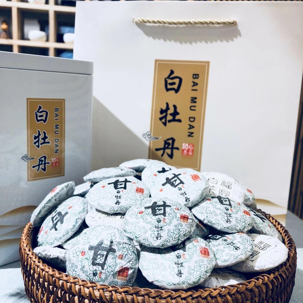 CIFbuy 1000g FuDing white tea Bai mu dan cake Lao Bai Cha Old aged Small Pai Mu Tan tea