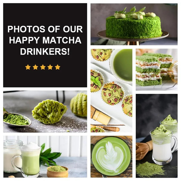 Matcha Powder Organic Matcha Green with Powder Slimming Products For Dessert Pastry Ice Cream Baking Black Color