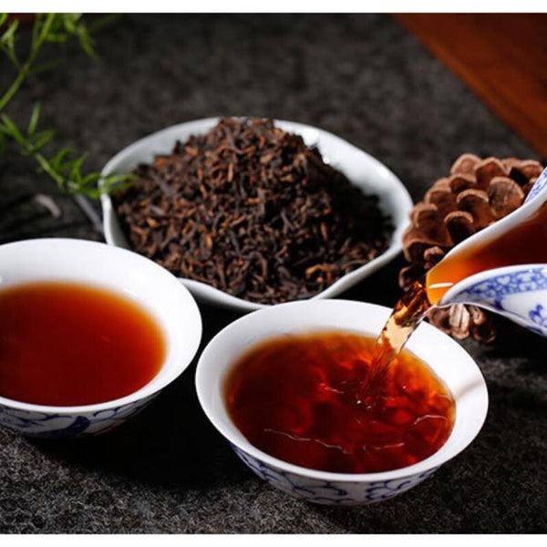 CIFbuy Yunnan Bulang Mountain Grade 1 Premium Pu-erh Ripe Loose Leaf Gift Box 250g