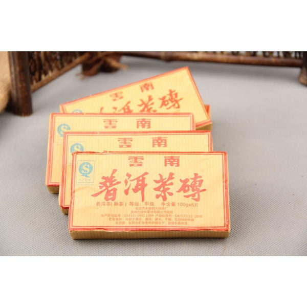 CIFbuy 100g Chinese Pu'er Brick Tea Aged Ripe Raw Ancestor