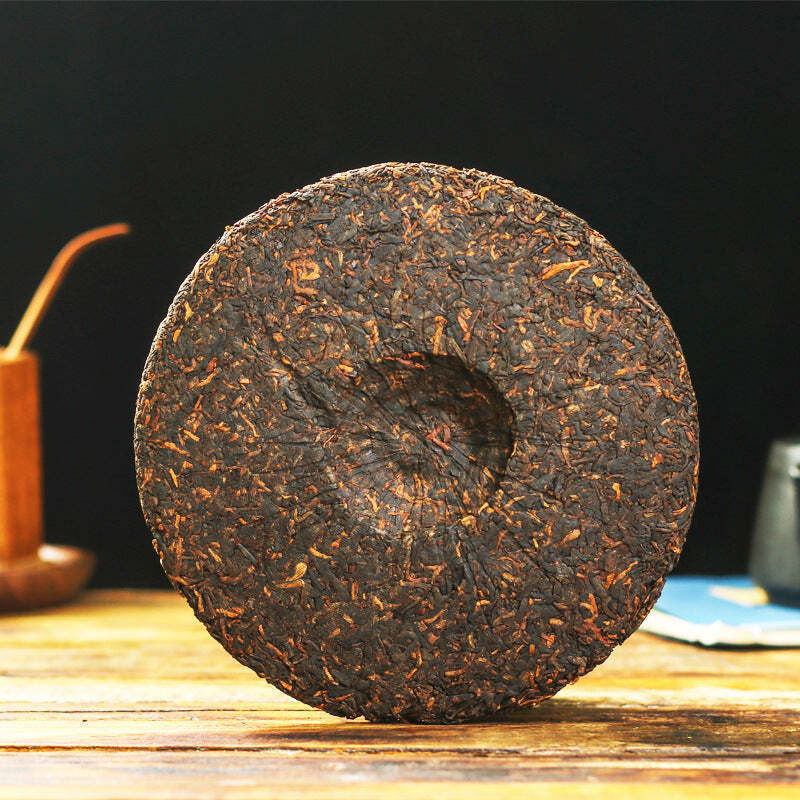 CIFbuy 357g Yunnan Pu'er Ripe Tea Menghai Palace Puerh Cooked Tea Cake Aged Pu-erh Tea