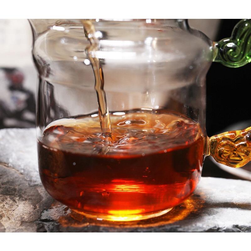 CIFbuy 357g Yunnan OldPanzhang Puerh Ripe Tea Cake Menghai Flavor Pure Material