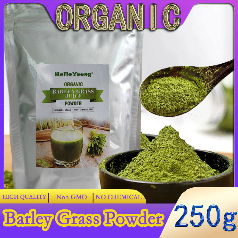 barley powder pure organic Organic Barley Grass Powder original 250g barley grass official store 100% Natural Superfood, Vegan, Gluten Free Main image