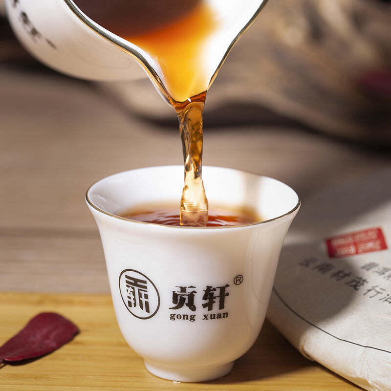 CIFbuy 357g Yunnan Pu-erh Ripe Tea Cake Bulang Mountain Ancient Tree Pu'er Cooked Tea