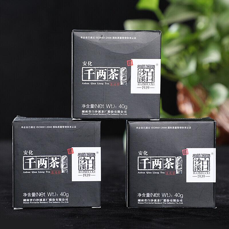 CIFbuy BAISHAXI Qian Liang Cha Hunan Anhua Dark Tea 320g QianLiang Tea Brick Black Tea