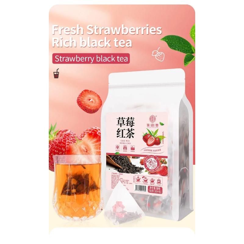 CIFbuy Strawberry Black Tea Herbal Tea 150g