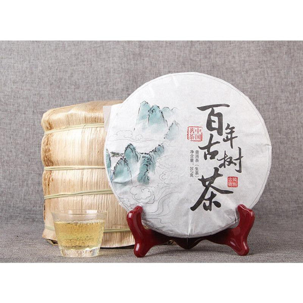 CIFbuy 357g Ancient Tree Puerh Raw Tea Cake Traditional Handmade Puerh Material