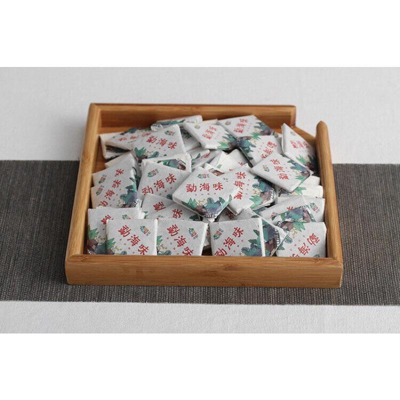 CIFbuy 500G Yunnan Pu'er Tea Menghai Flavor Small Square Brick 8g Ripe Tea