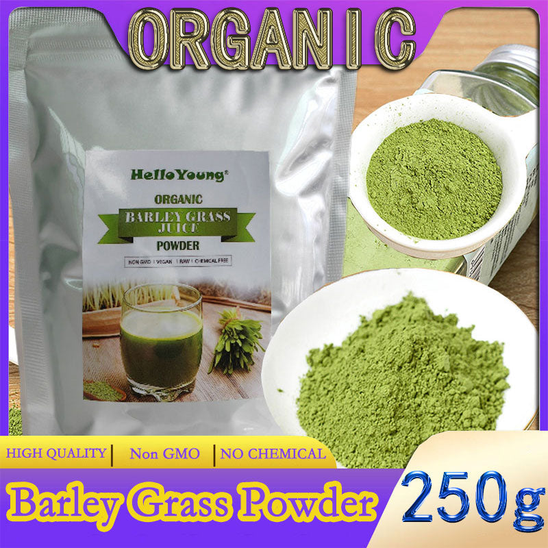 barley powder pure organic Organic Barley Grass Powder original 250g barley grass official store Mix into Smoothie or Juice Main image