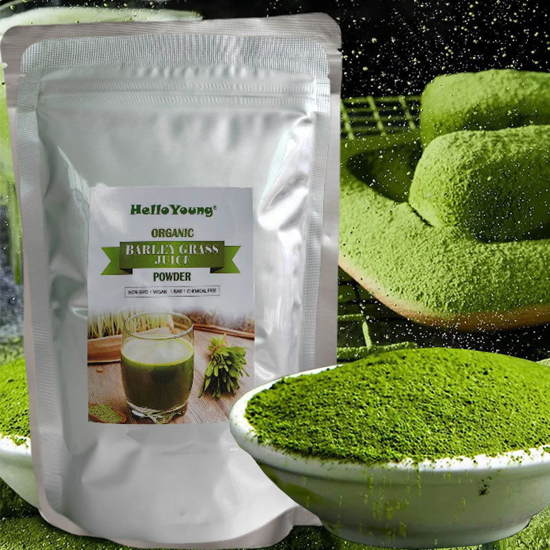 HelloYoung Barley Grass Powder 100% Weight Loss Body Detox Healthy Natural No Additives Main image