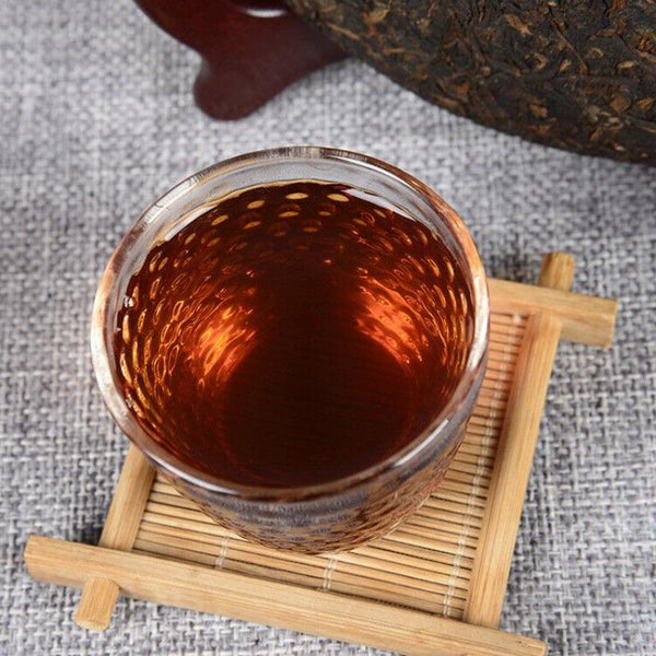 CIFbuy Yunnan Pu'er Tea Ancient Tree Ripe Tea Cake 100g Ripe Tea Ancient Tree Ripe Tea