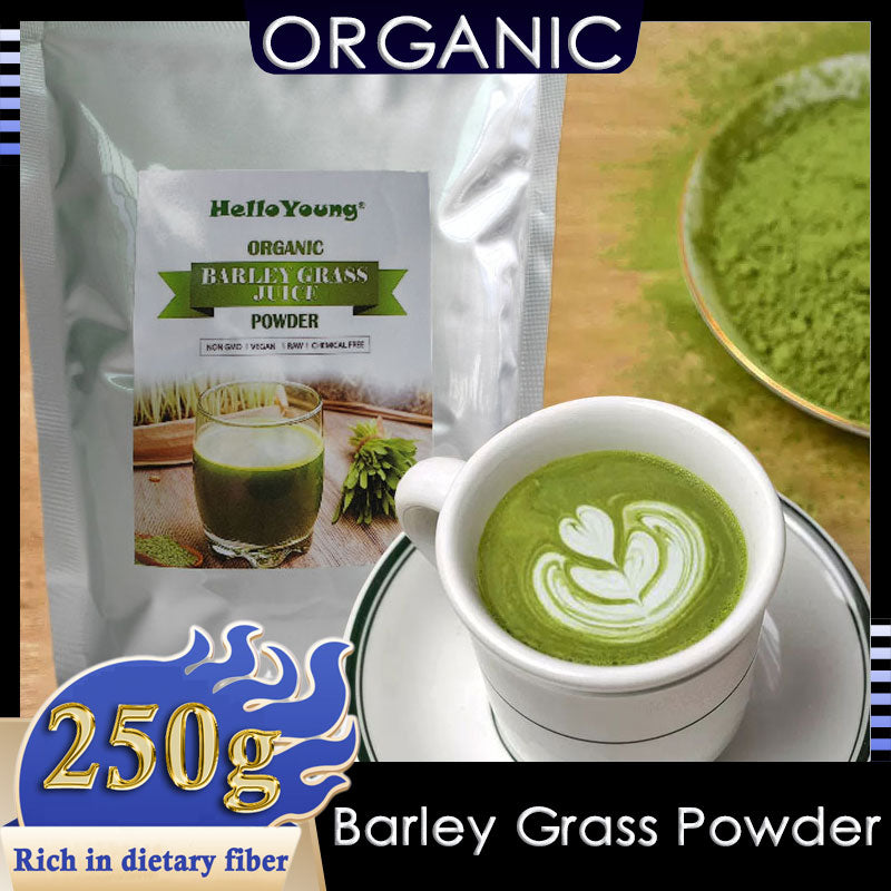 Barley Grass Powder Original 100% healthy Pure Organic Barley Non-GMO Vegan Cold-Juiced and Low-Temperature Dried Main image