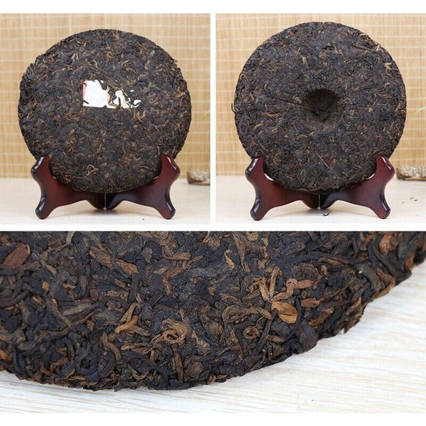 CIFbuy Li Ming 7590 Octagonal Pavilion Yunnan Aged Pu-erh Tea Cake 357g Ripe Puer