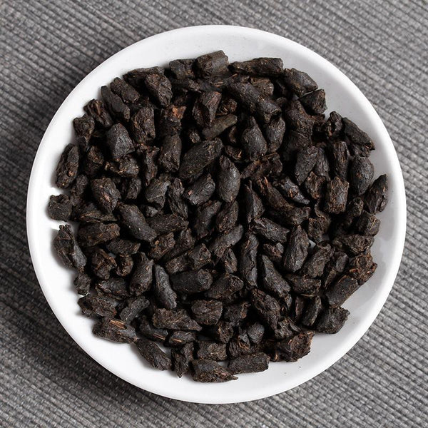 CIFbuy 500g/Tin Yunnan Pu'er Tea Menghai Ripe Tea Jujube Tea Fossil Crushed Silver