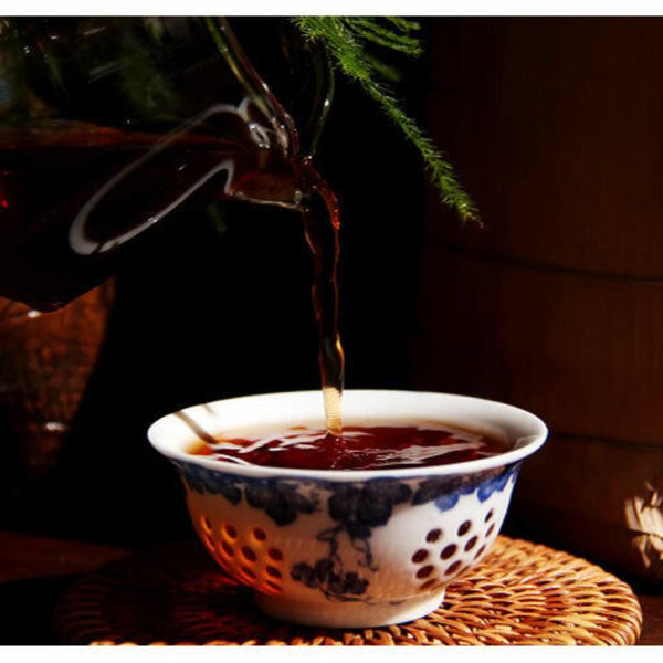CIFbuy Yunnan Menghai Banzhang Tribute Golden Buds Pu'er Tea Cake 2018 357g Ripe Puerh