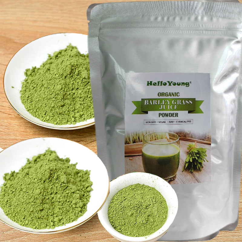 Organic Barley Grass Powder, Antioxidant-Rich, Energy Booster Organic Grass Powder, 100% Natural Superfood Vegan Gluten Free Non-GMO