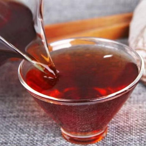 CIFbuy 357g Ripe Puerh Tea Yiwu Old Tree Pu'er Cooked Tea Cake Yunnan Pu-erh Black Tea