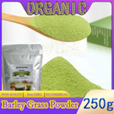 Organic Barley Grass Powder original 250g barley grass official store pure organic barley Non-GMO Vegan Cold-Juiced and Low-Temperature Dried