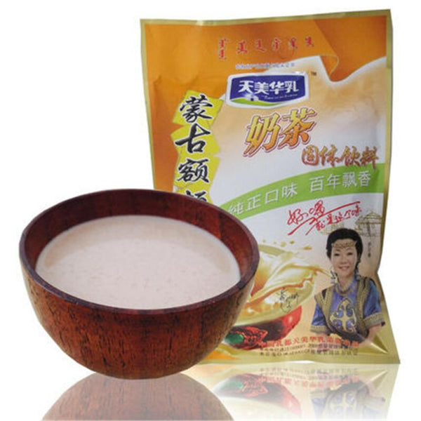 CIFbuy Premium Mongolian Milk Tea Powder Instant Salty Sweet Suutei Tsai Herbal Drink 300g Resealable Bag