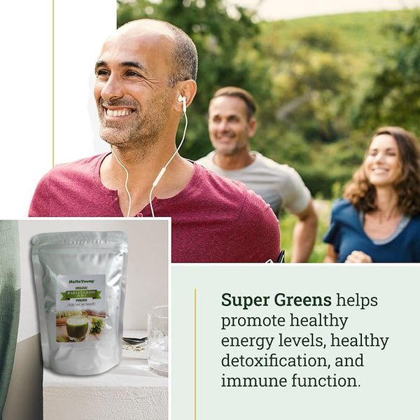 Barley Grass Powder 100% Pure & Organic Organic Barley Grass Powder Pure Organic Barley for Women and Men 250g  Rich in Fibers, Vitamins, Minerals, Raw Organic