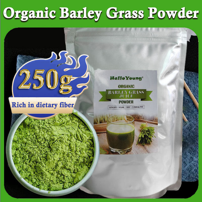 Barley Grass Powder Original 100% Pure And Organic Green Tea Barley Grass Powdered Drink Antioxidants and Protein, Support Immune System and Digestion, Vegan Main image