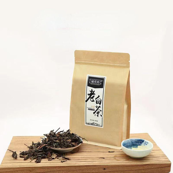 CIFbuy 100g Shoumei Organic Old White Tea Fuding White Tea Loose Leaf Healthy Drink Tea