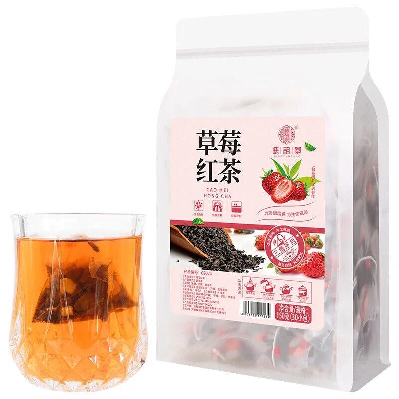 CIFbuy Strawberry Black Tea Herbal Tea 150g
