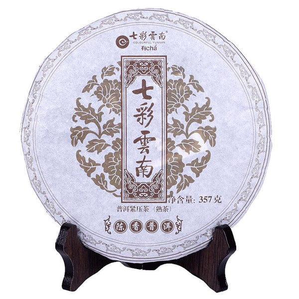 CIFbuy Colourful Yunnan Qing Feng Xiang CHEN XIANG Puer Ripe Pu'er Tea 357g Shou Cha
