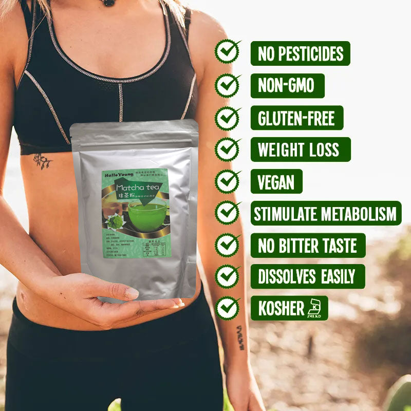 Organic Unsweetened Matcha Green Tea Powder 100% Pure Premium Culinary Grade Matcha - Authentic matcha powder Secondary image