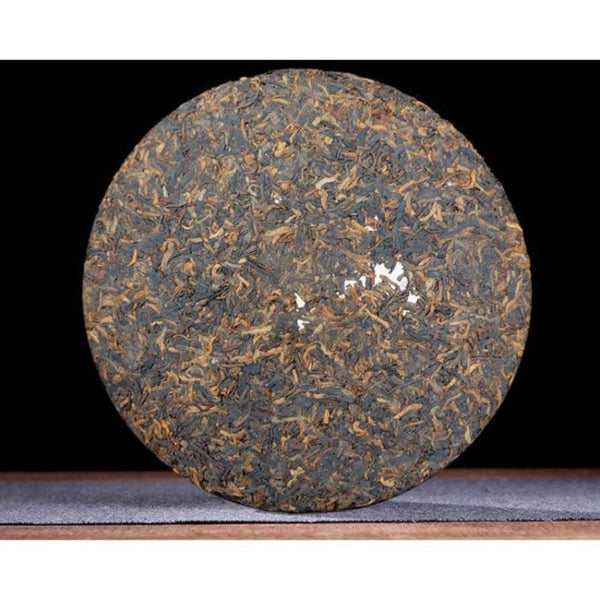 CIFbuy Yunnan Menghai Brown Mountain Ancient Tree Ripe Puer Seven Seeds Tea Cake 357g
云南勐海布朗山古树熟普洱七子饼茶357克