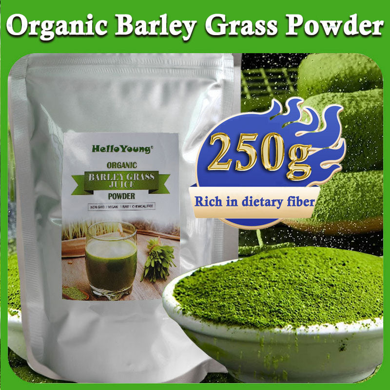 Barley Grass Powder Original 100% Pure And Organic Green Tea Barley Grass Powdered Drink Gluten-Free Soy-Free Vegan & Paleo – Daily Greens Booster Main image