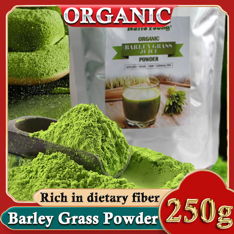 Organic Barley Grass Powder 250g, Green Superfood for Smoothie, Shakes and Salads lose weight barley powder pure organic body detoxification