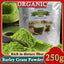 Organic Barley Grass Powder 250g, Green Superfood for Smoothie, Shakes and Salads lose weight barley powder pure organic body detoxification