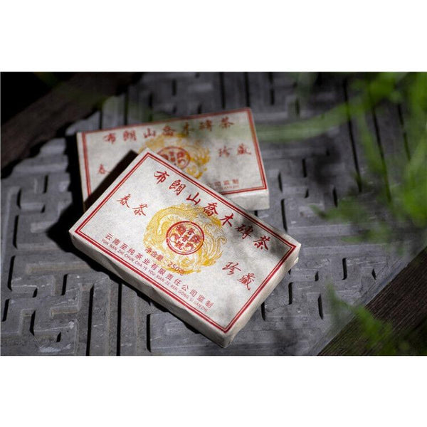 CIFbuy 250g Yunnan Pu'er Tea Brick Brown Mountain Arbor Menghai Big Leaf Spring Tea