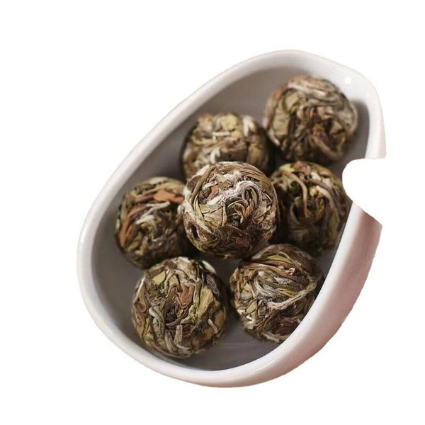 CIFbuy 500g Fuding White Tea Peony Floral Dense Aroma Dragon Pearl Handmade Tuocha