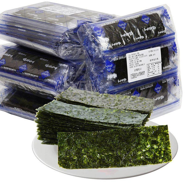 CIFbuy Organic Roasted Seaweed Snack, Natural Sea Salt, 400 Individual Sheets, Healthy Energy Boost
