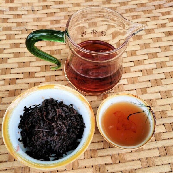 CIFbuy 357g Peacock Pu'er Ripe Tea Cake Premium Organic Pu'er Black Tea Healthy Drink