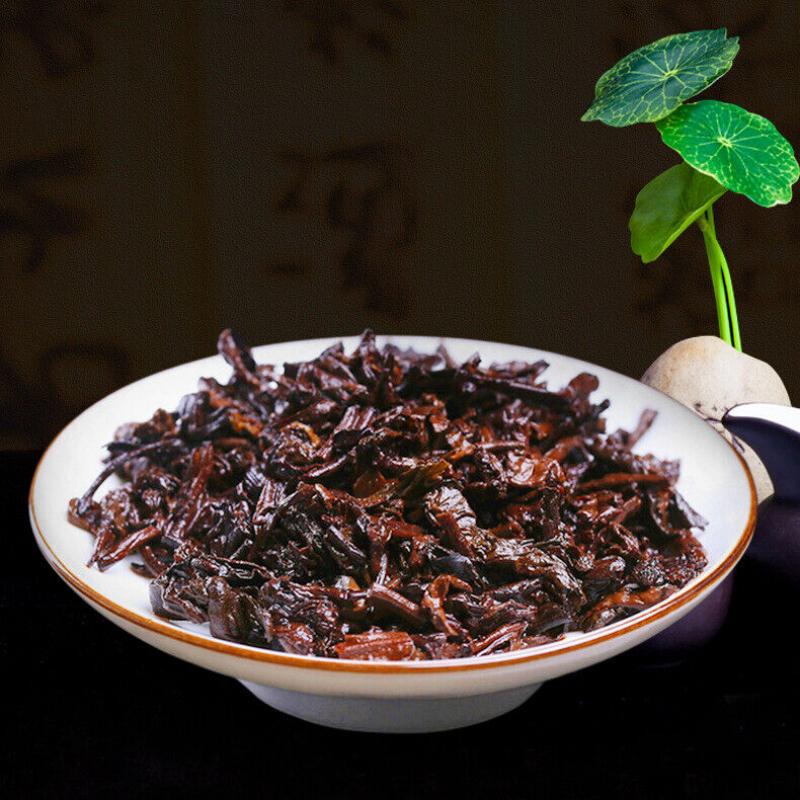 CIFbuy Pu'er Ripe Tea Yunnan Seven Cakes Tea Bamboo Shell Whole Mention Pack Tea Cake