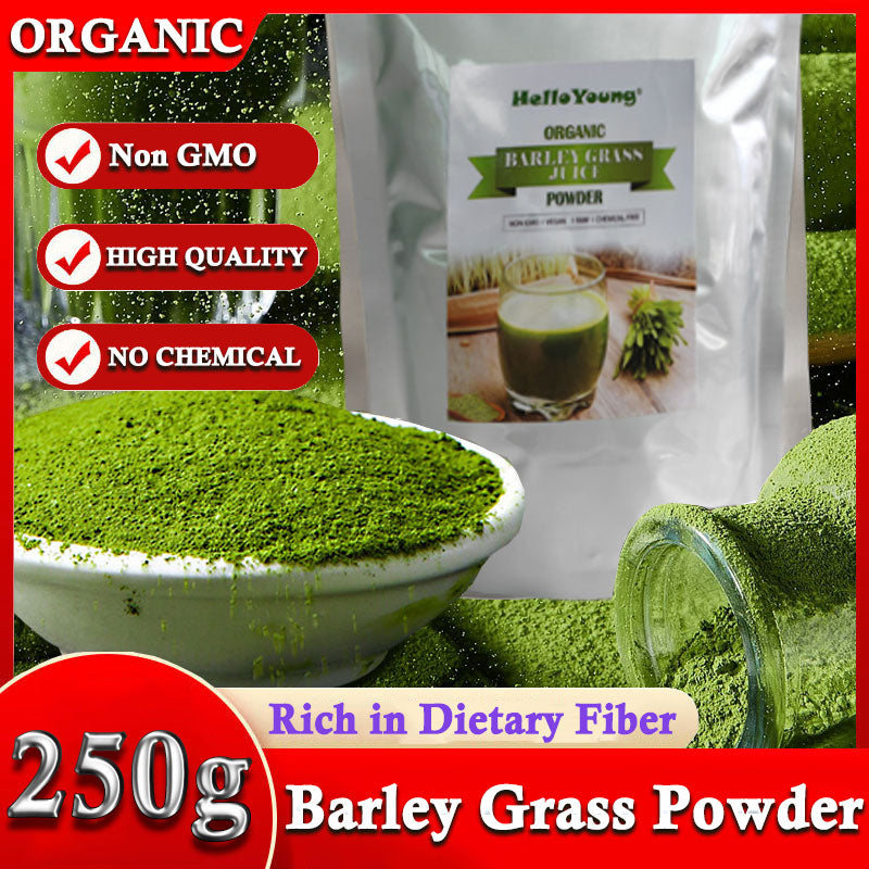 Hot selling 100% pure barley leaf juice powder green barley grass juice powder body detoxification, moistening intestines, burning fat Main image