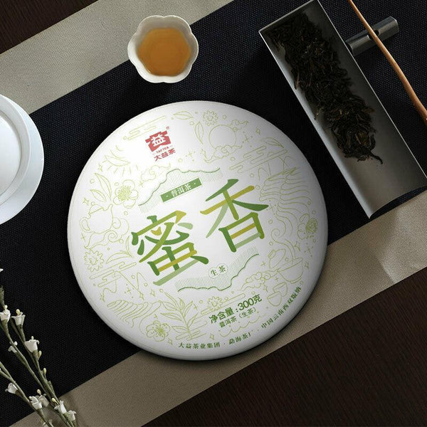 CIFbuy TAETEA MI XIANG * 2019 Menghai Dayi Raw Pu'er Tea Cake Organic Pu-erh Tea 300g