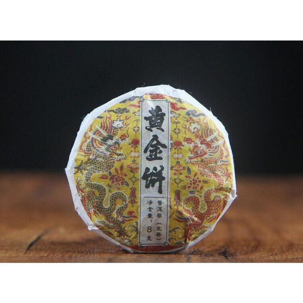 CIFbuy Spring Tea Ancient Tree Gold Cake Gold A Pu'er Tea Raw Tea Mini Small Cake Tea
