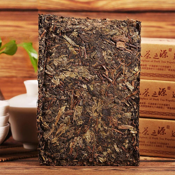 CIFbuy Anhua Baishaxi Dark Tea 2017/2018/2019 Golden Flower Fu Cha 1953 Brick Hei Cha 338g