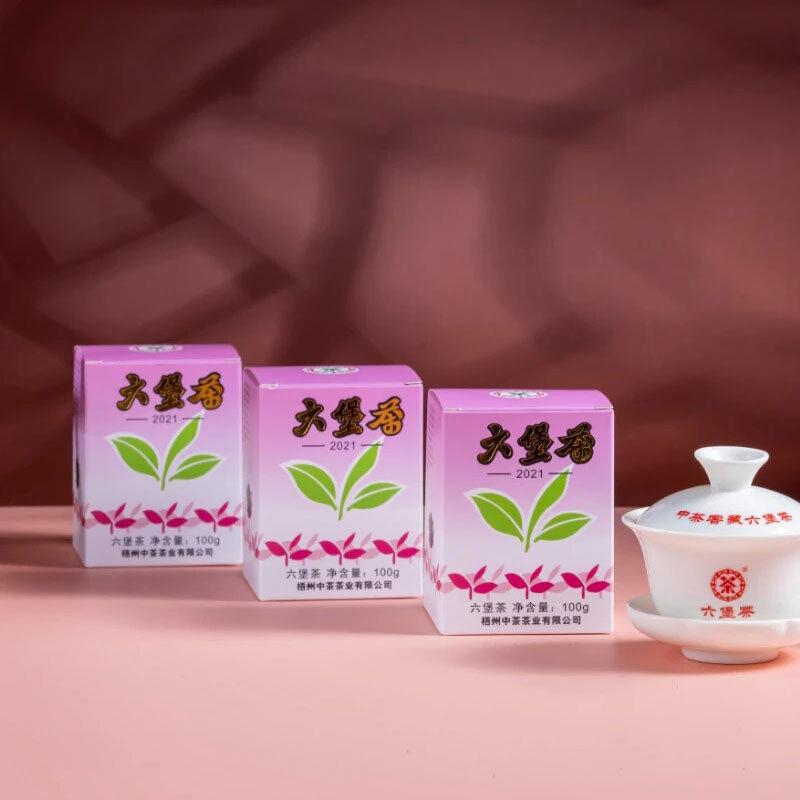 CIFbuy CHINATEA  Purple Box Lao Ba Zhong Cha Liu Bao Hei Cha Dark Tea Loose 100g