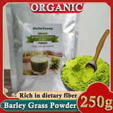 Organic Barley Grass Powder 250g Non-GMO, Finely Ground Whole Dried Young Leaves, Pure, Kosher, Vegan