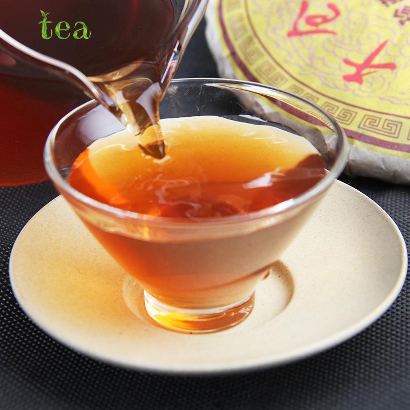 CIFbuy Pu'er Tea, Old Pu'er Cake, Five-Year Dry Cake Cang Menghai Gancang Qizi 357g Ripe Tea