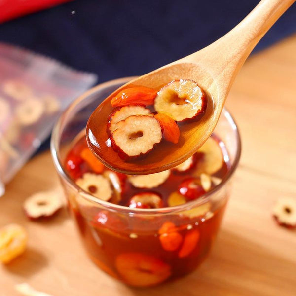 CIFbuy Brown Sugar Ginger Tea Longan Jujube Goji Berry Black Sugar Ginger Jujube Tea